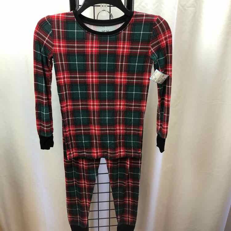 Little sleepies Red Plaid Child Size 9/10 Boy's Pajamas