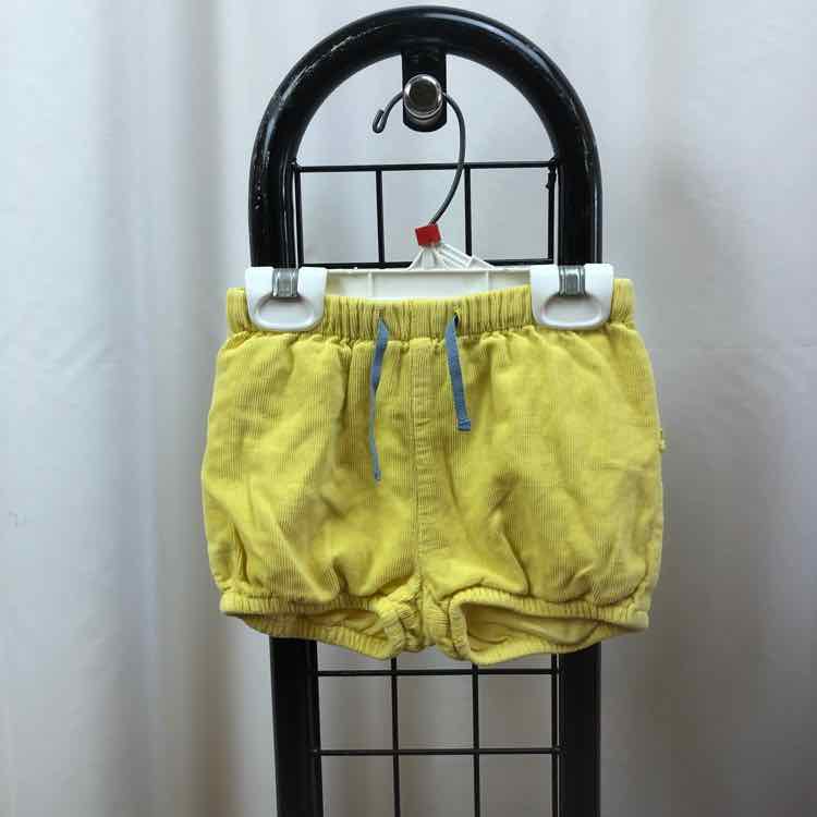 Mini Boden Yellow Solid Child Size 12-18 m Girl's Shorts