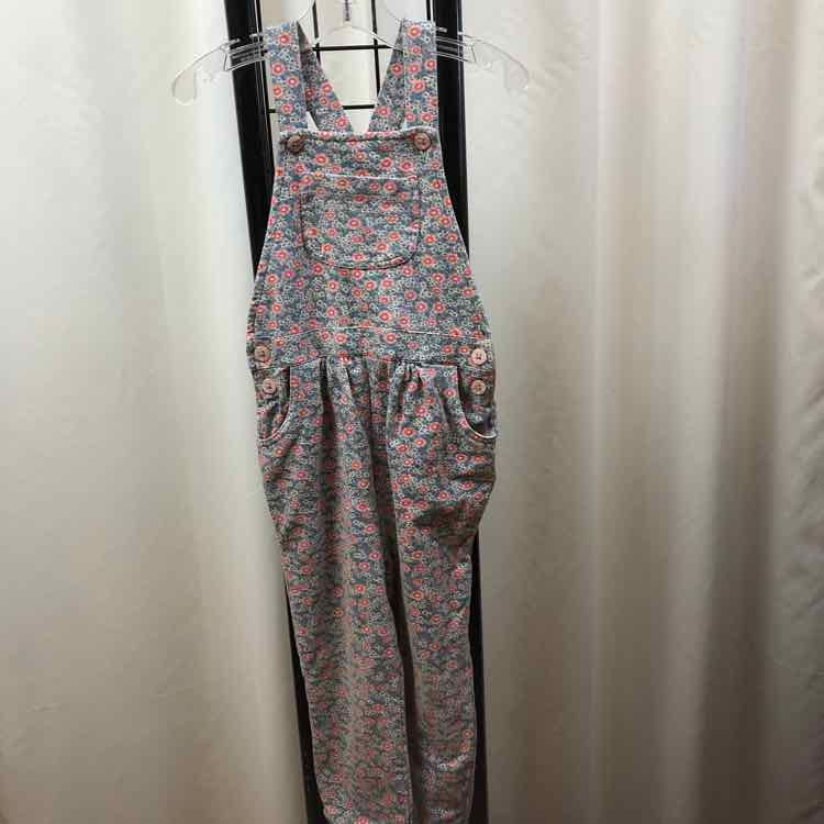 baby Boden Gray Floral Child Size 2/3 Girl's Overalls