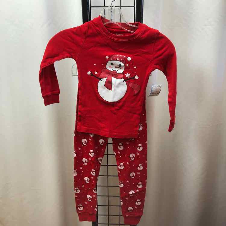 Red Graphic Child Size 6 Girl's Pajamas