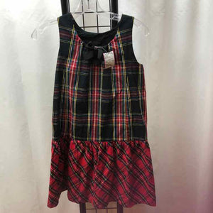 Crew Cuts Black Plaid Child Size 10 Girl's Dress