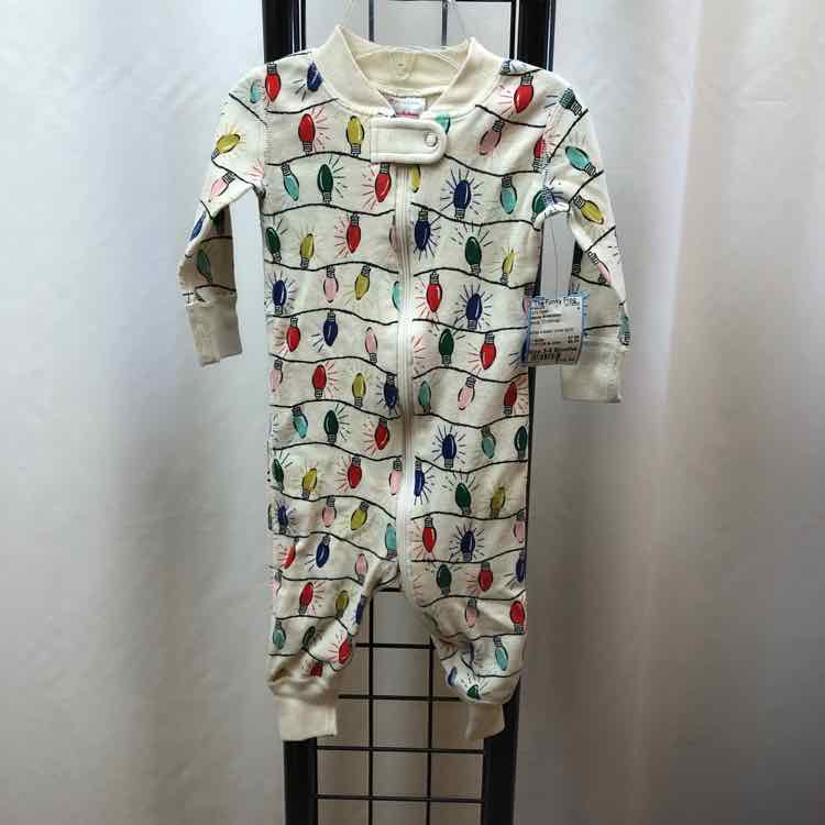 Hanna Andersson White Christmas Child Size 3-6 Months Girl's Pajamas
