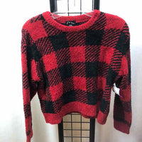 Art Class Red Checkered Child Size 10/12 Girl's Sweater