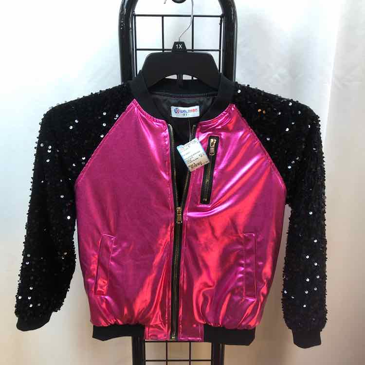 Pink Sequin Child Size 8 Girl's Jacket/Blazer