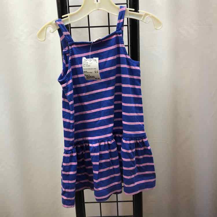 Crew Cuts Blue Streaked Child Size 2 Girl's Dress