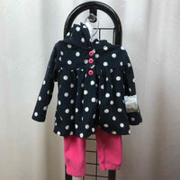 Carter's Black Dotted Child Size 12 m Girl's Outfit