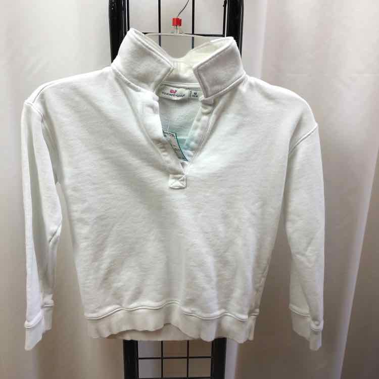Vineyard vines White Solid Child Size 10/12 Girl's Sweatshirt