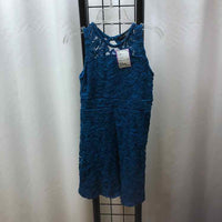 Ava & yelly Teal Lace Child Size 6 Girl's Dress