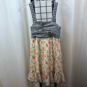 Cheeky Plum Black Checkered Child Size 10 Girl's Dress