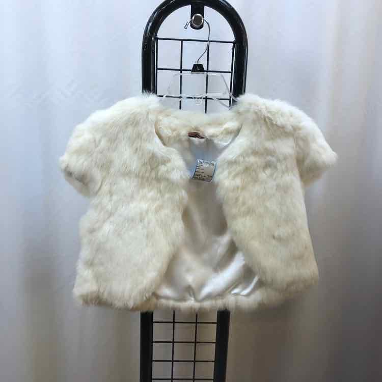 Sanjoy White Solid Child Size 10/12 Girl's Vest