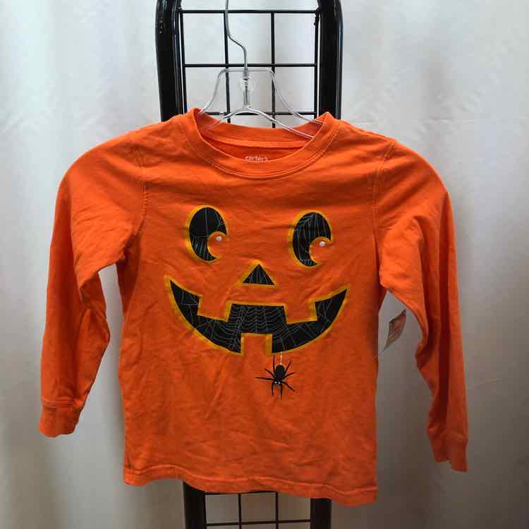 Carter's Orange Halloween Child Size 6 Boy's Shirt