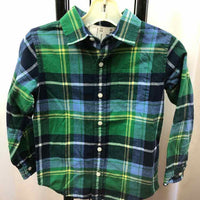 Janie and Jack Blue Plaid Child Size 5 Boy's Sweatshirt