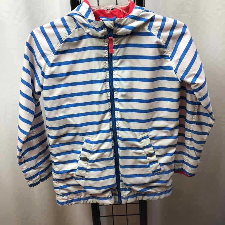 Mini Boden Blue Stripe Child Size 9/10 Girl's Outerwear