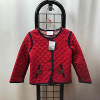 Hanna Andersson Red Quilted Child Size 2/3 Girl's Jacket/Blazer