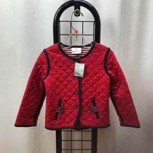 Hanna Andersson Red Quilted Child Size 2/3 Girl's Jacket/Blazer