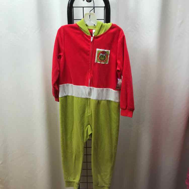 Dr Seuss Red Christmas Child Size 4/5 Boy's Pajamas
