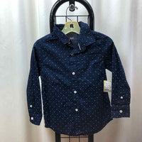 Cat & Jack Navy Dotted Child Size 4/5 Boy's Shirt