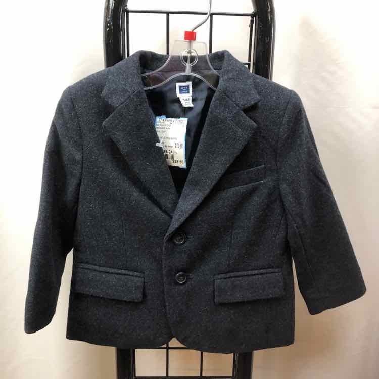 Janie and Jack Navy Solid Child Size 18-24 m Boy's Sport Coat