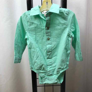 Cat & Jack Mint Green Solid Child Size 12 m Boy's Shirt