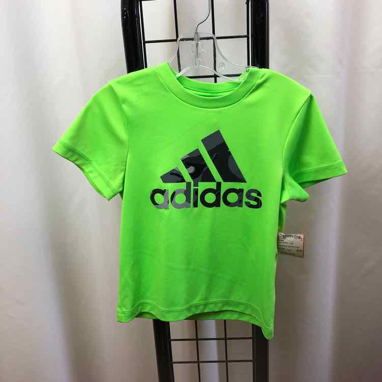 Adidas Lime Green Logo Child Size 2 Boy's Shirt