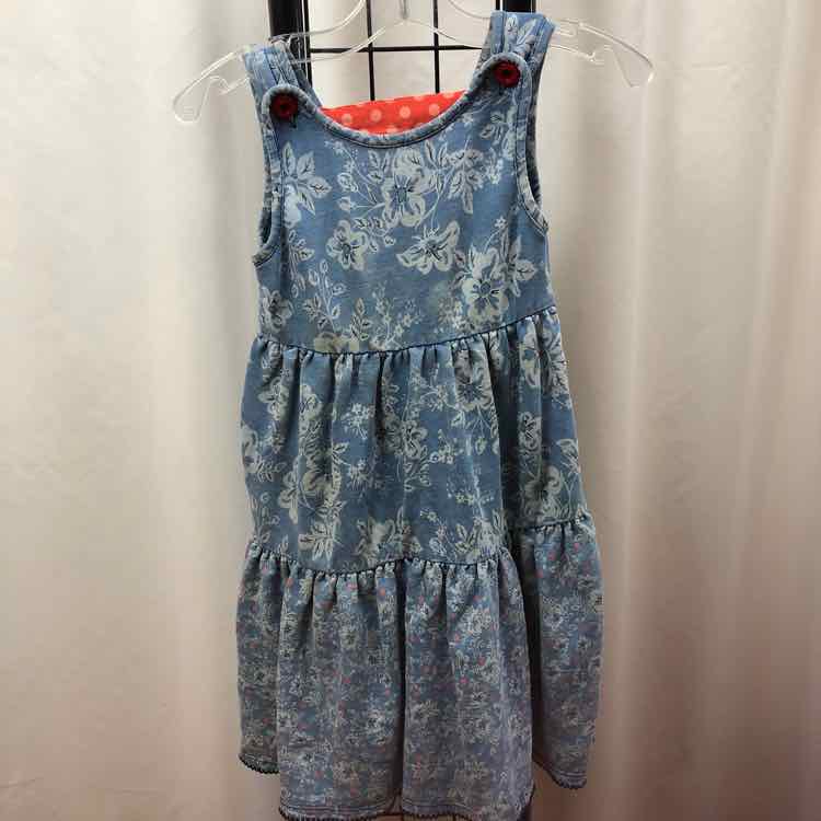 Matilda Jane Blue Floral Child Size 4 Girl's Dress