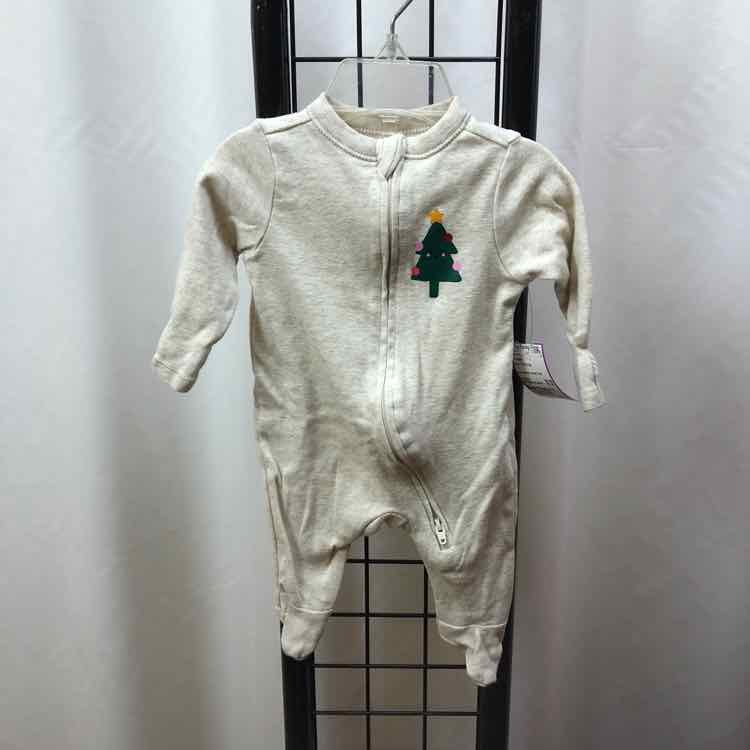 Old Navy Gray Christmas Child Size Newborn Girl's Pajamas