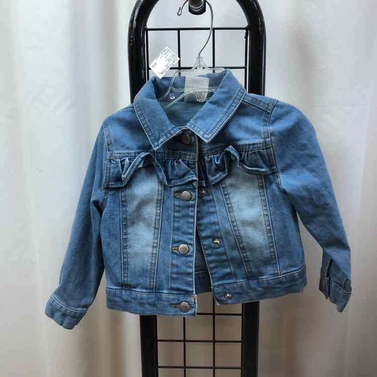 Falls Creek Denim Solid Child Size 2 Girl's Jacket/Blazer