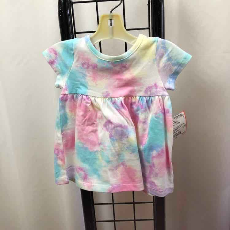 Wonder Nation Rainbow Tye Dye Child Size 0-3 m Girl's Dress