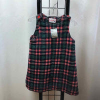 Handmade Green Plaid Child Size 4 Girl's Dress