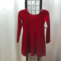 Children's Place Red Solid Child Size 5 Girl's Dress