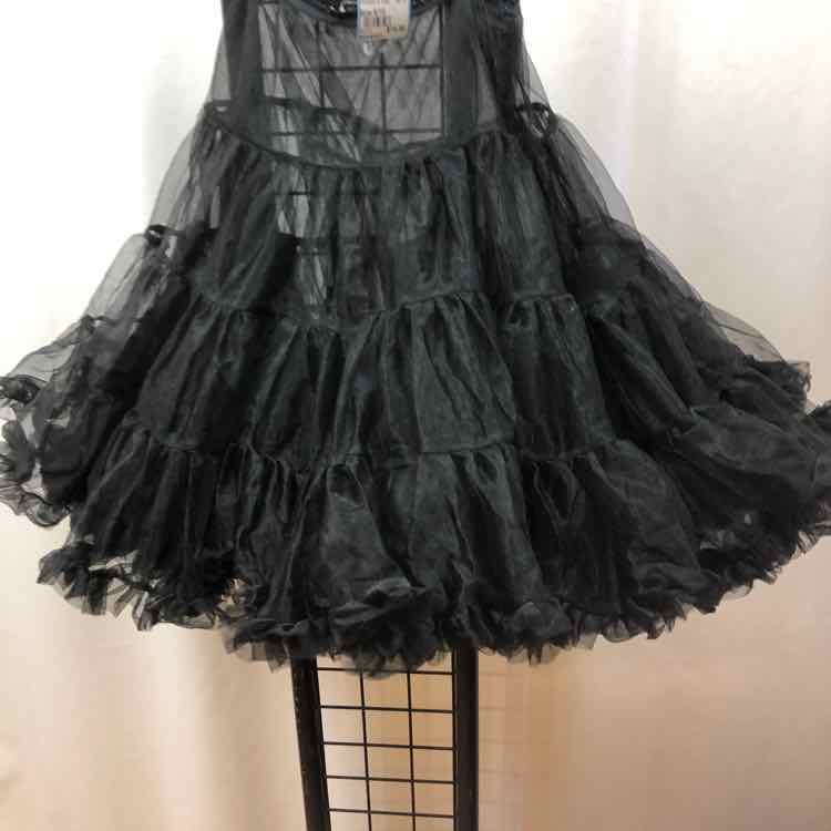 Chasing Fireflies Black Solid Child Size 8/10 Girl's Skirt
