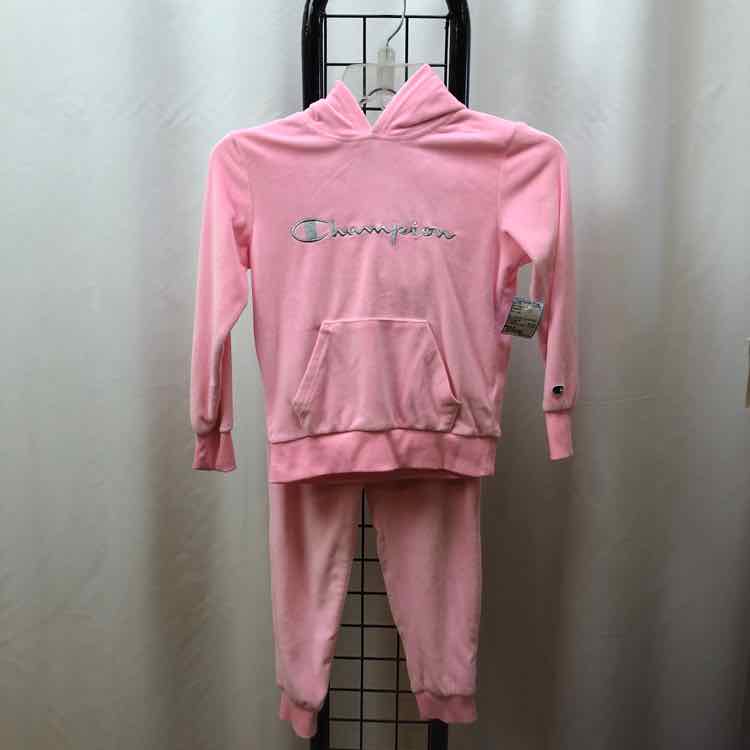 Champion Pink Logo Child Size 6 Girl's Jogging Suit