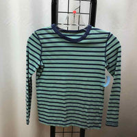 Boden Baby Blue Stripe Child Size 9/10 Boy's Shirt