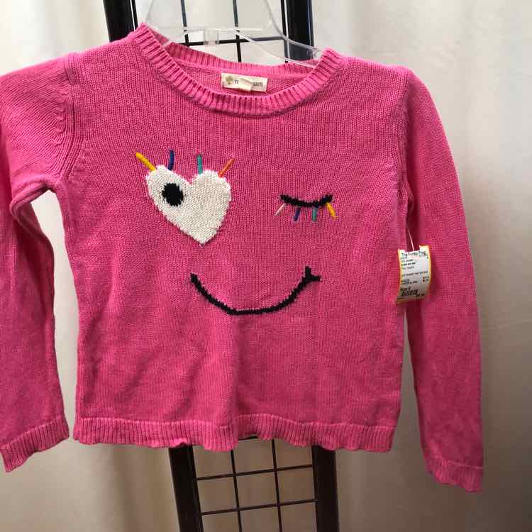 tucker and tate Pink Graphic Child Size 6 Girl's Sweater