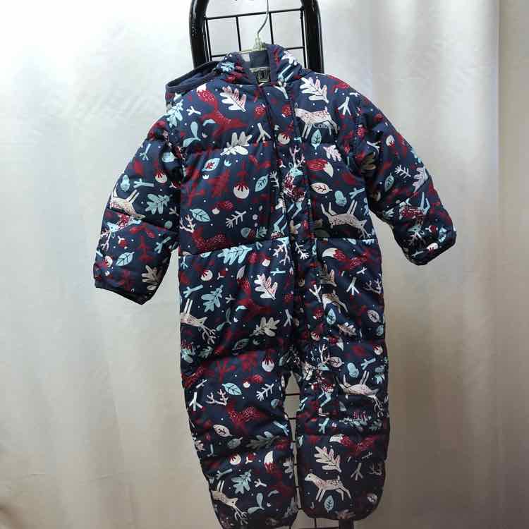 Columbia Navy Patterned Child Size 12-18 m Girl's Outerwear