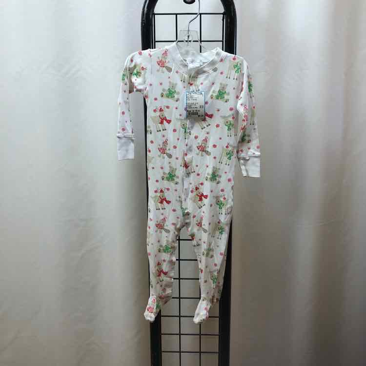 Kissy Kissy White Christmas Child Size 12-18 m Boy's Pajamas