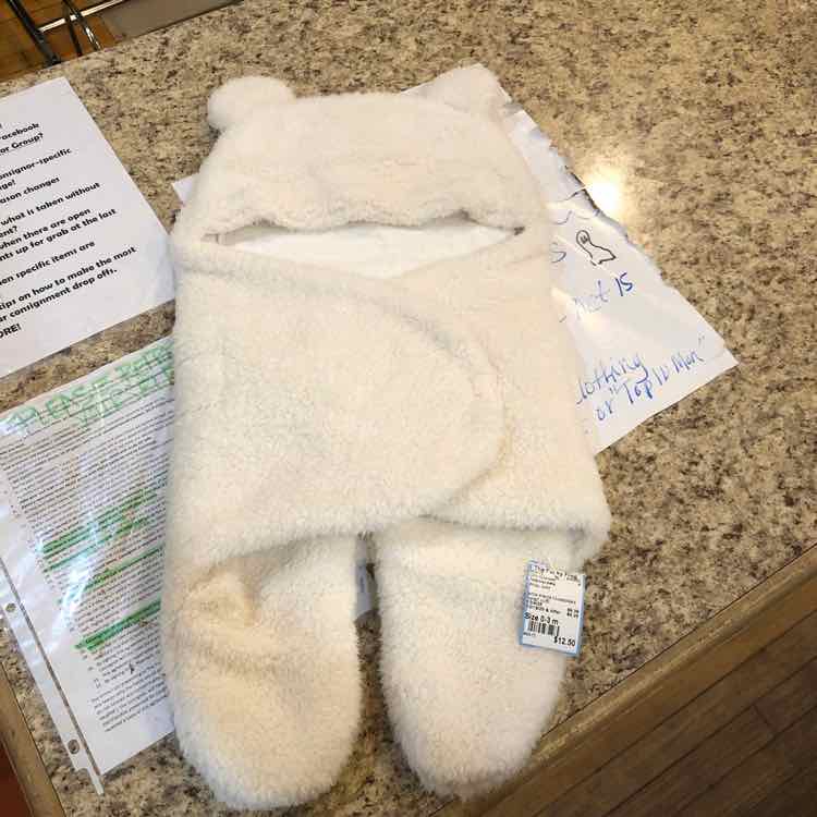 Tadpoles baby White Solid Child Size 0-3 m Girl's Outerwear