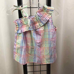 Crew Cuts Rainbow Checkered Child Size 2 Girl's Shirt