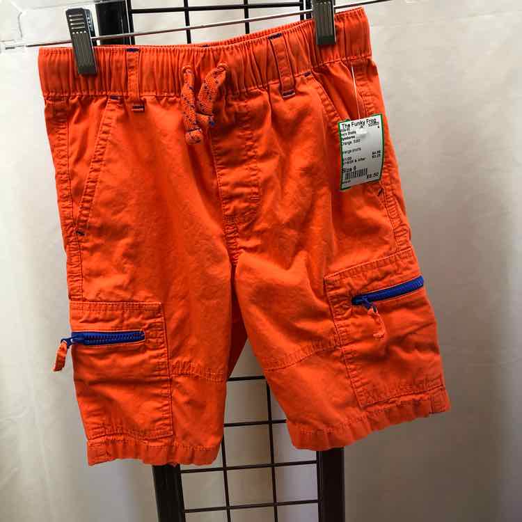 Gymboree Orange Solid Child Size 6 Boy's Shorts