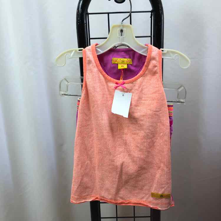 Kidz Art Orange Plaid Child Size 5/6 Girl's Outfit