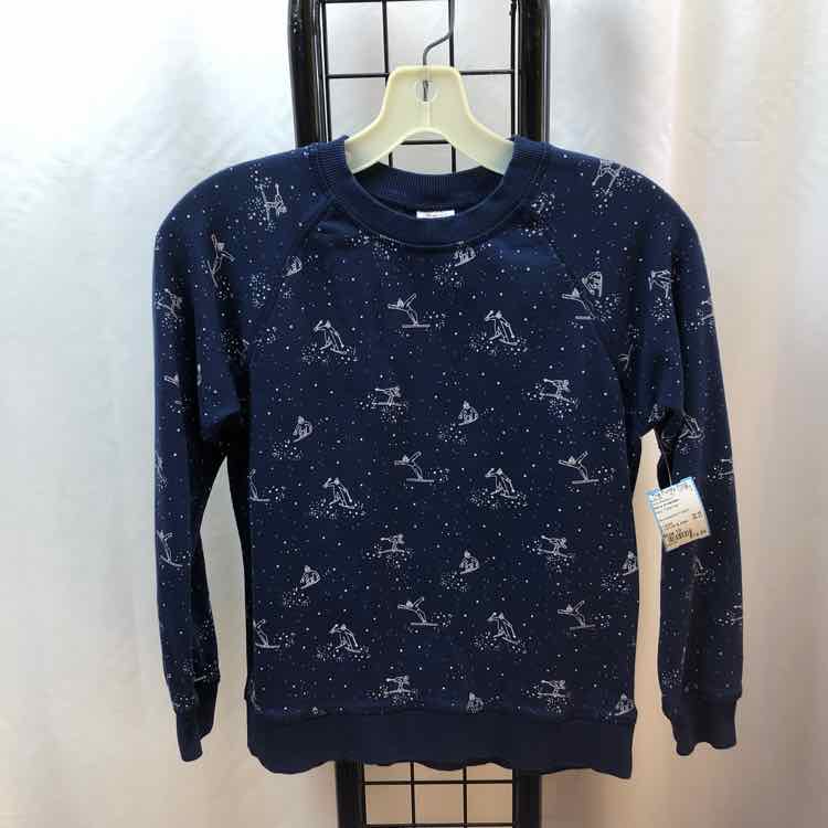 Hanna Andersson Navy Patterned Child Size 10 Girl's Sweatshirt