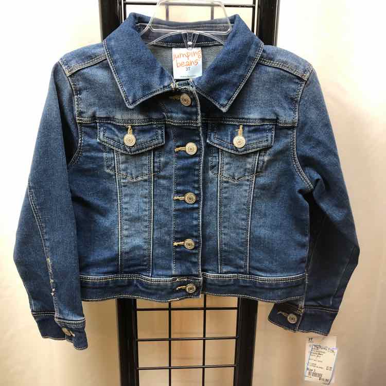 jumping beans Denim Solid Child Size 3 Girl's Jacket/Blazer