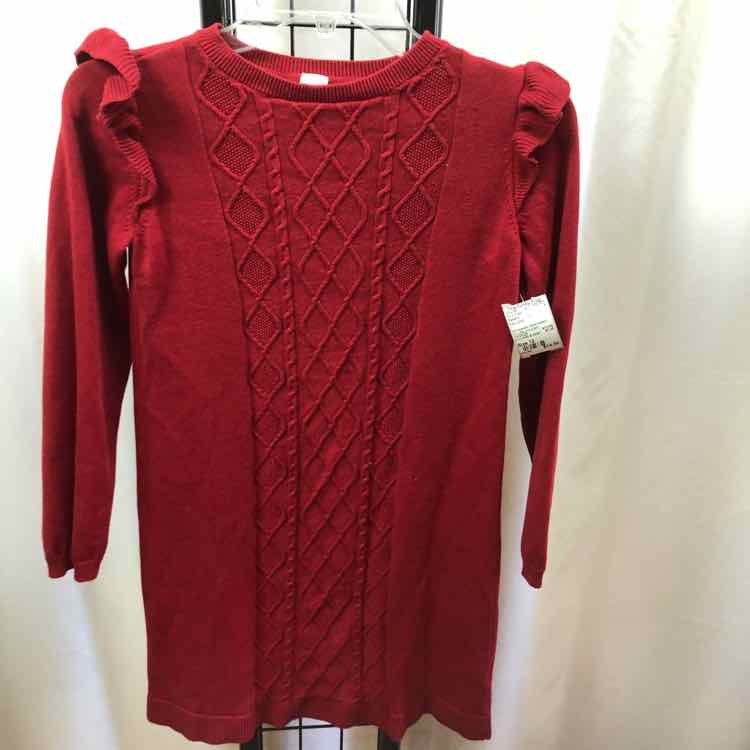 Carter's Red Solid Child Size 12 Girl's Dress