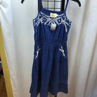 Boden Blue Embroidered Child Size 11/12 Girl's Dress
