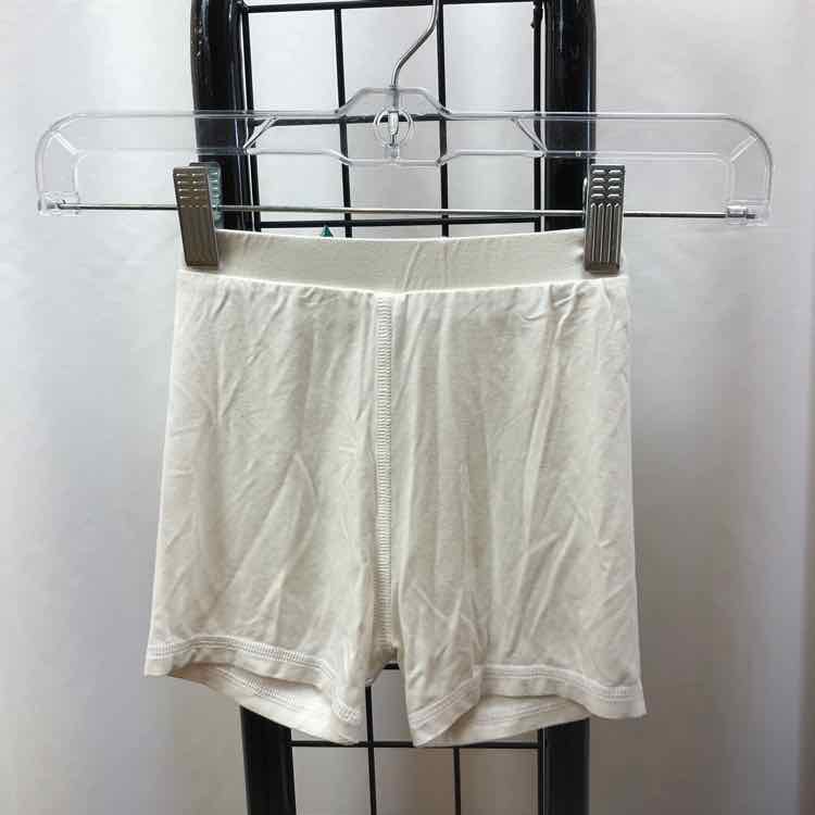 Sweet Bamboo White Solid Child Size 5 Girl's Shorts