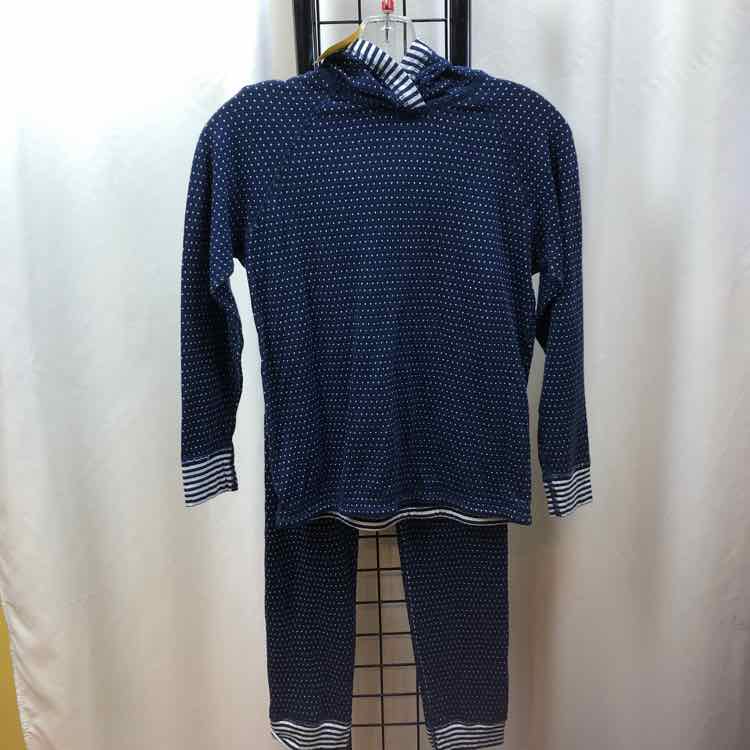 Hanna Andersson Navy Dotted Child Size 8 Girl's Outfit