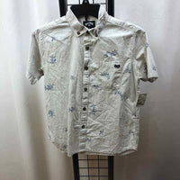 Billabong Gray Patterned Child Size 7/8 Boy's Shirt