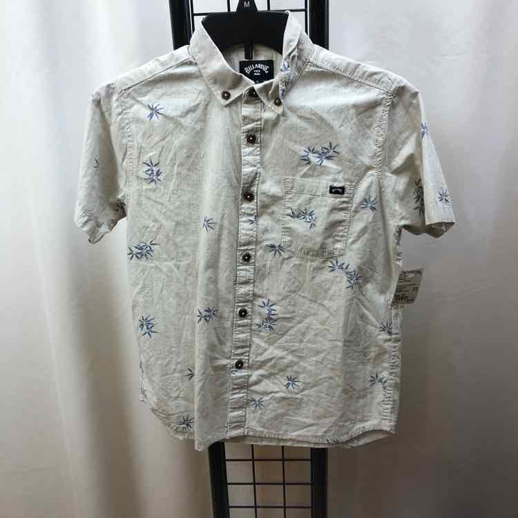 Billabong Gray Patterned Child Size 7/8 Boy's Shirt