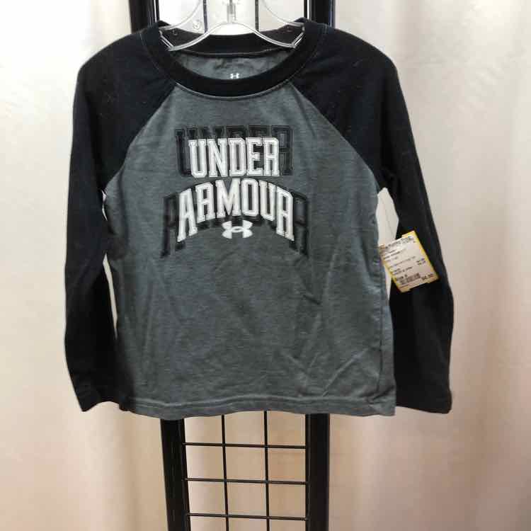 Under Armour Gray Logo Child Size 4 Boy's Sweater