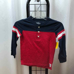 Oshkosh Red Solid Child Size 7 Boy's Shirt